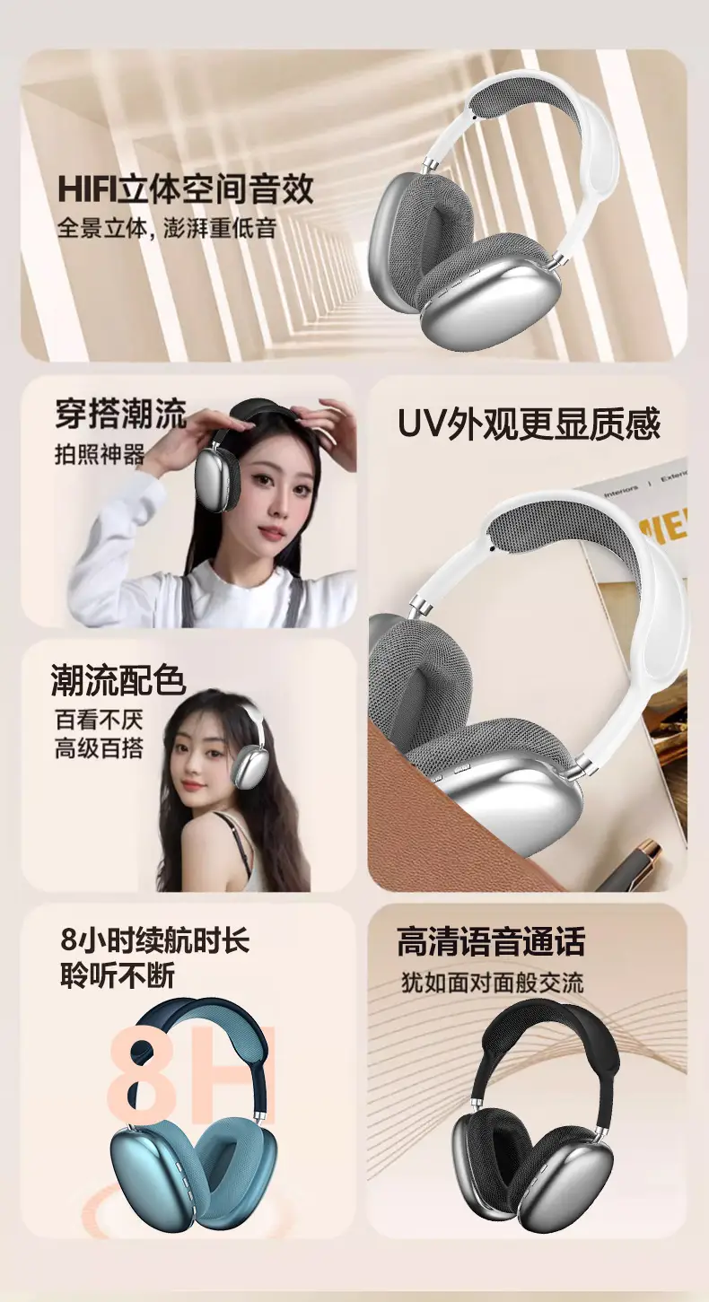 Wireless Bluetooth Headphones with Headband & Type-C Charging — feature 5