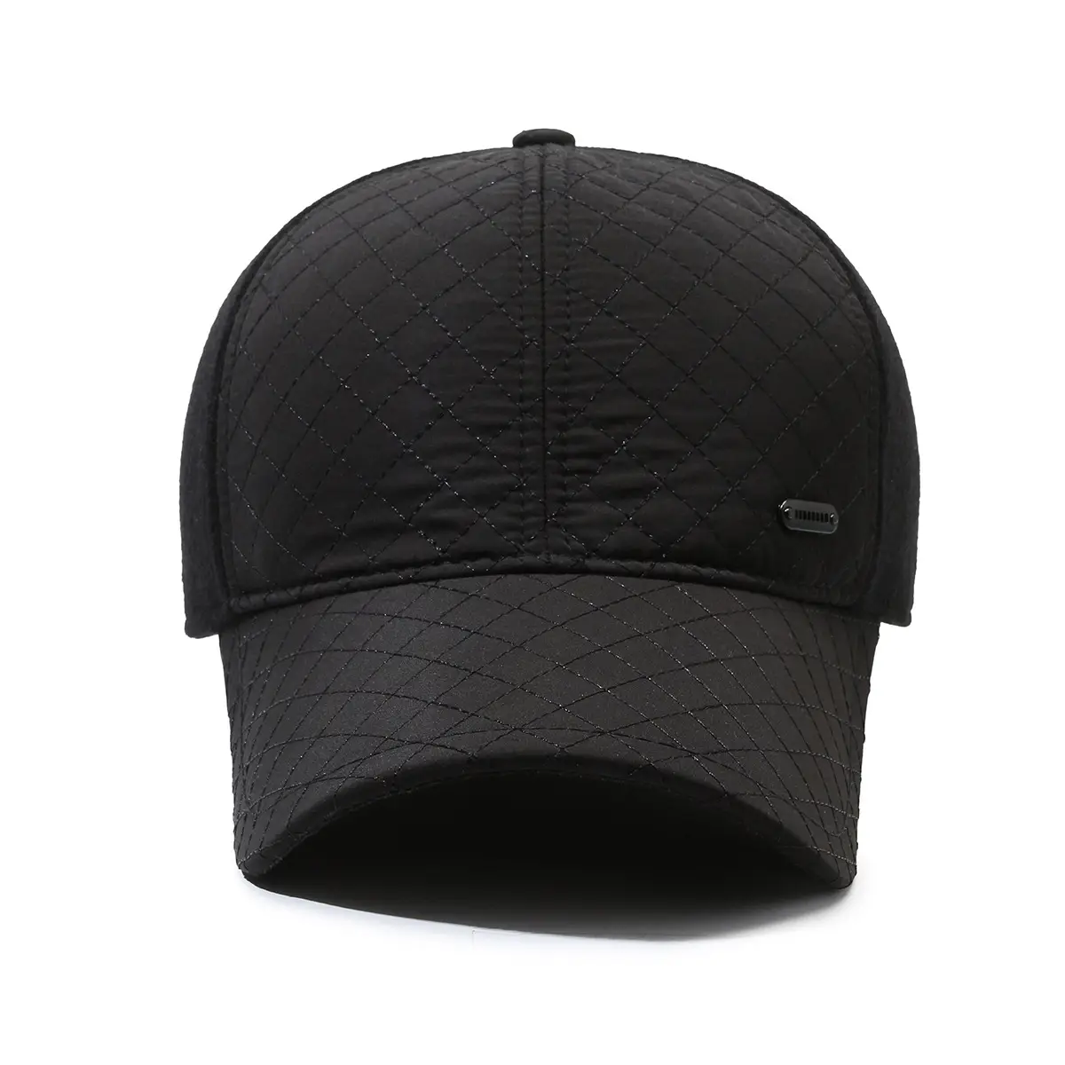 Black Fleece Lined Peak Cap Winter Travel - Image 5