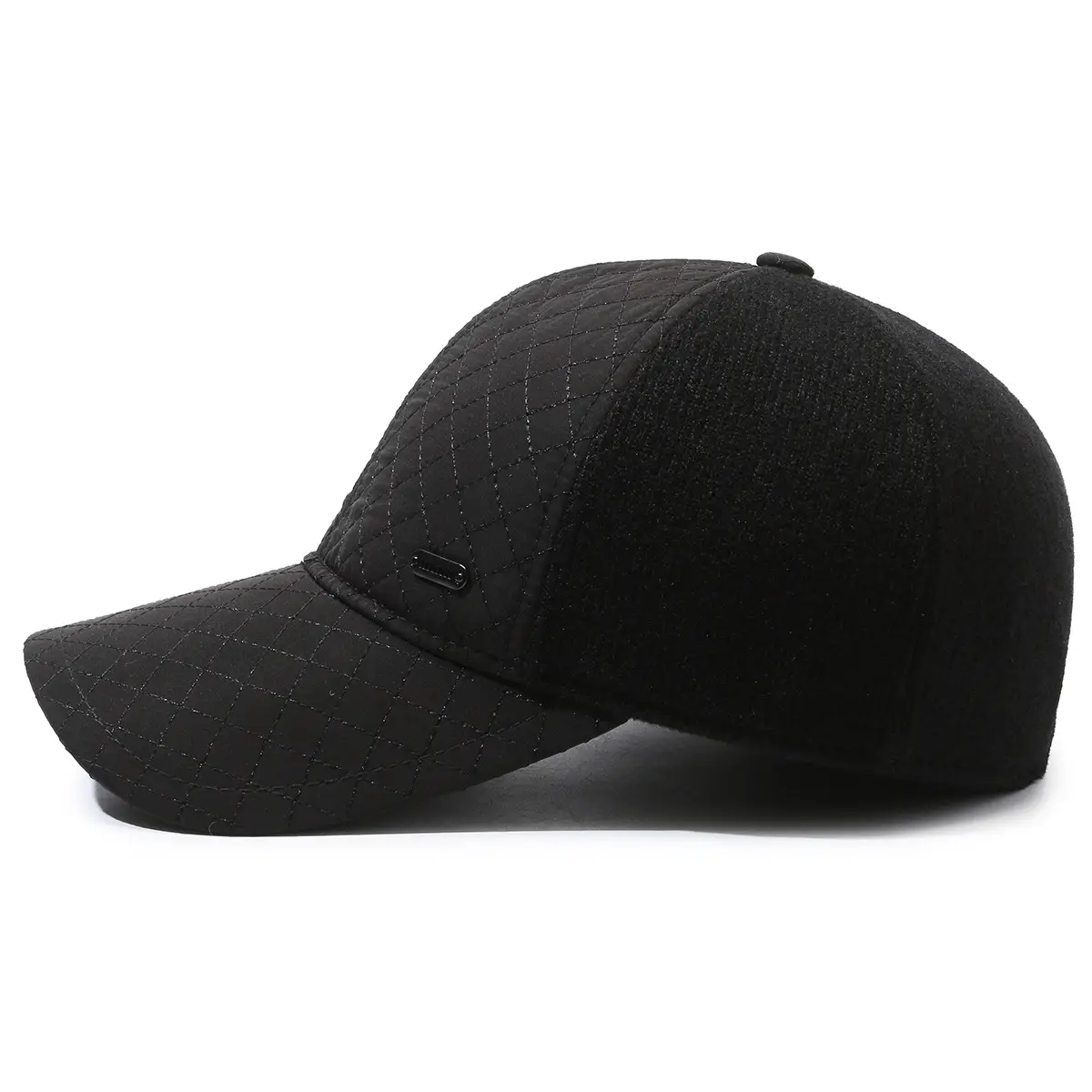 Black Fleece Lined Peak Cap Winter Travel - Image 7