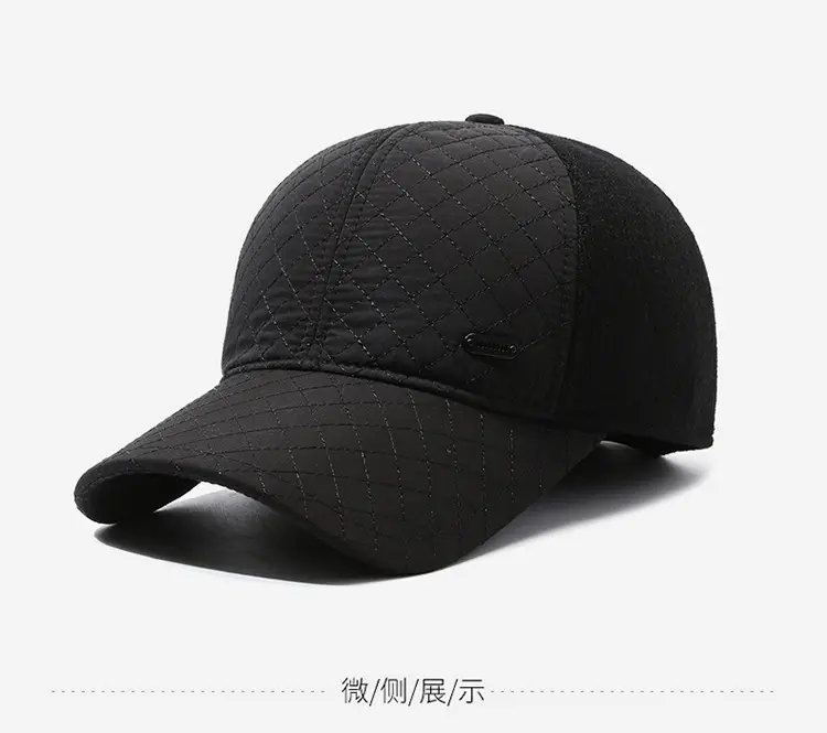 Black Fleece Lined Peak Cap Winter Travel — feature 9