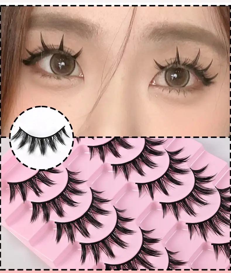 Thin Black False Eyelashes Large Capacity One-Piece Set — feature 3