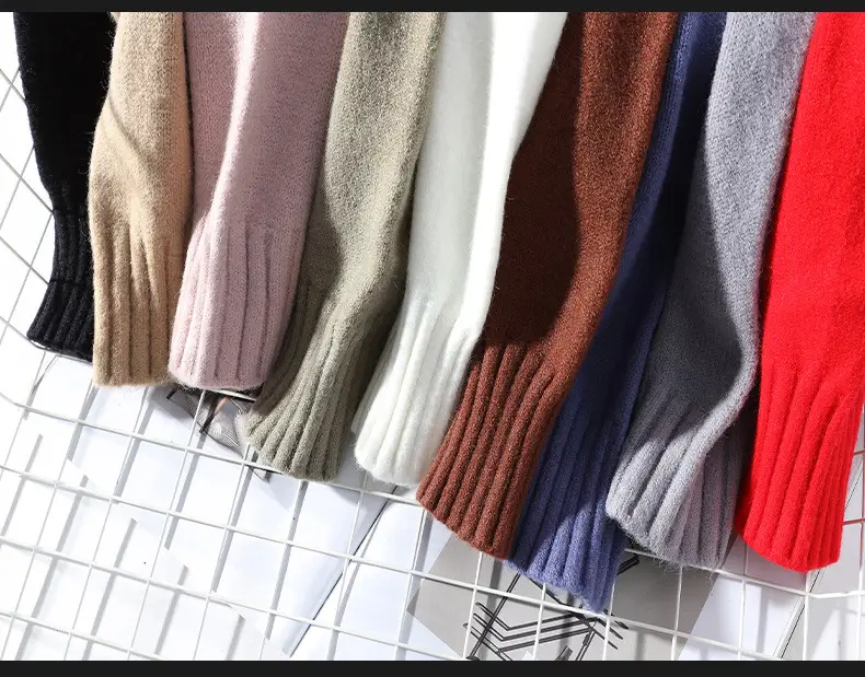 Men's Blue Turtleneck Pullover Sweater Winter Warm — feature 23