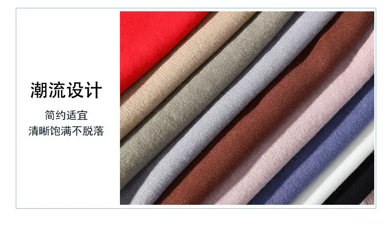 Men's Blue Turtleneck Pullover Sweater Winter Warm — feature 5