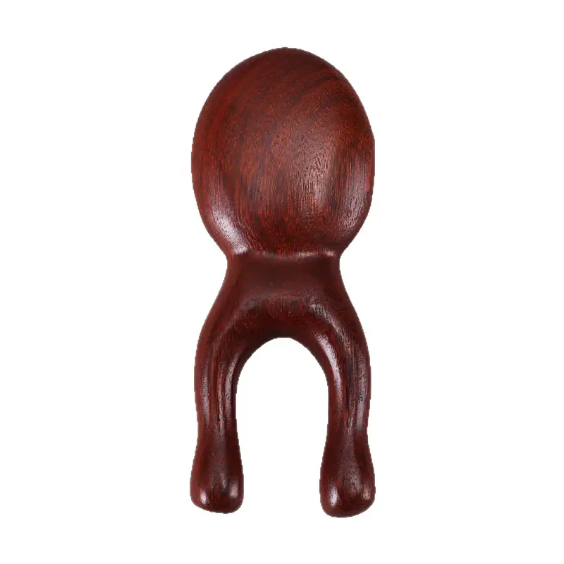 Golden Wooden Eye & Nose Massager Comb