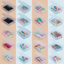 6-Piece Geometric Felt Hair Clips Set Multi Color — feature 13