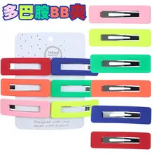 6-Piece Geometric Felt Hair Clips Set Multi Color — feature 5