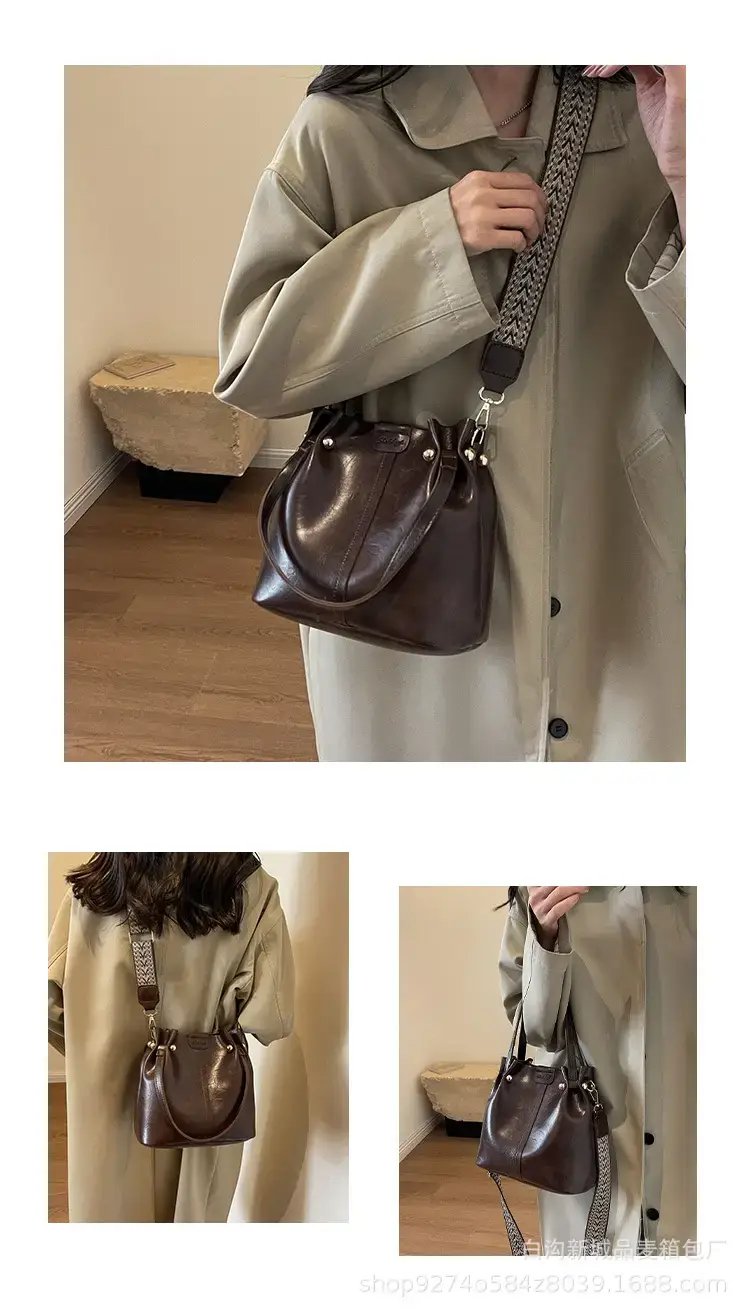 Women's Brown Leather Shoulder Bag 2023 New Trendy — feature 9