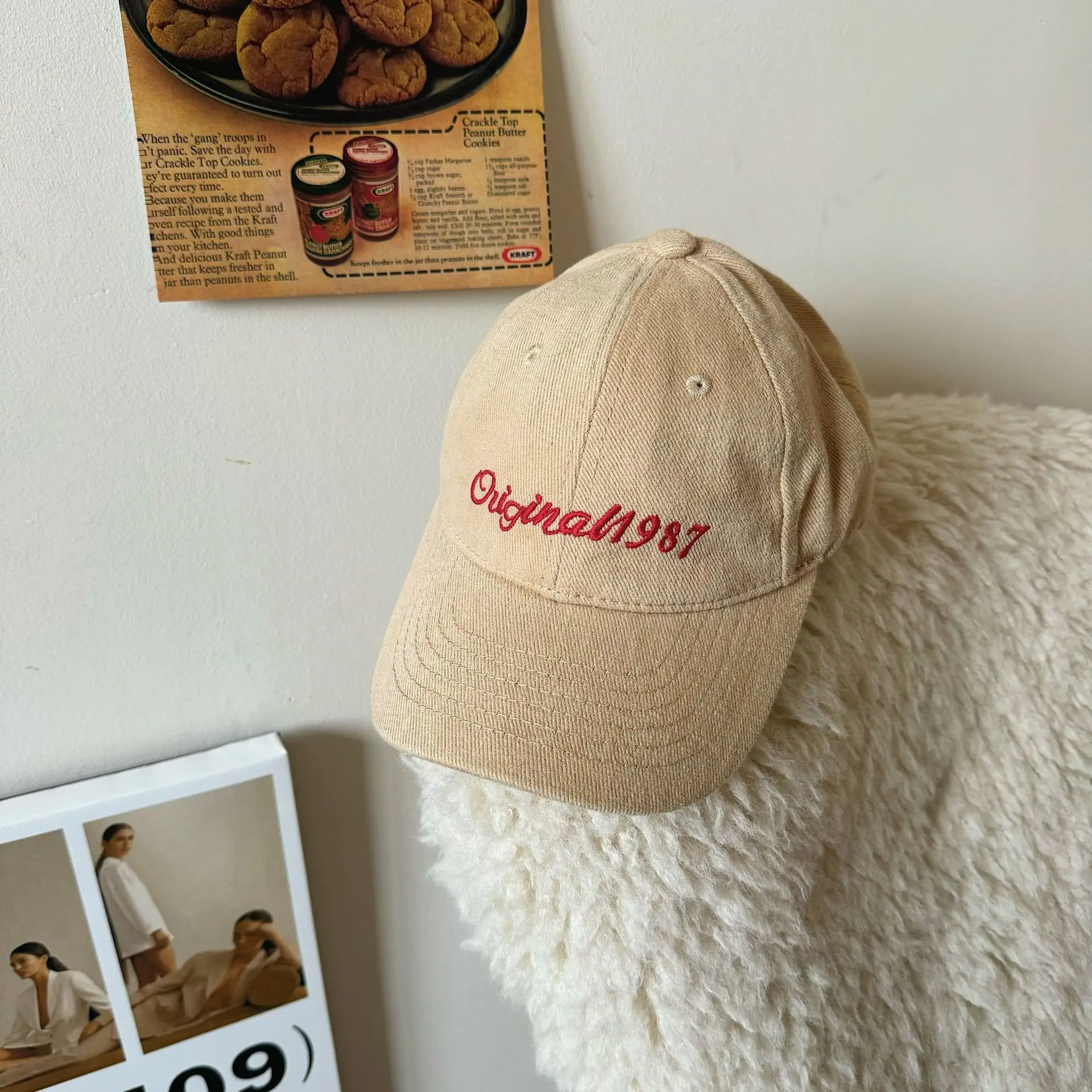 Women's 1987 Embroidered Cap Brown Original987 - Image 10