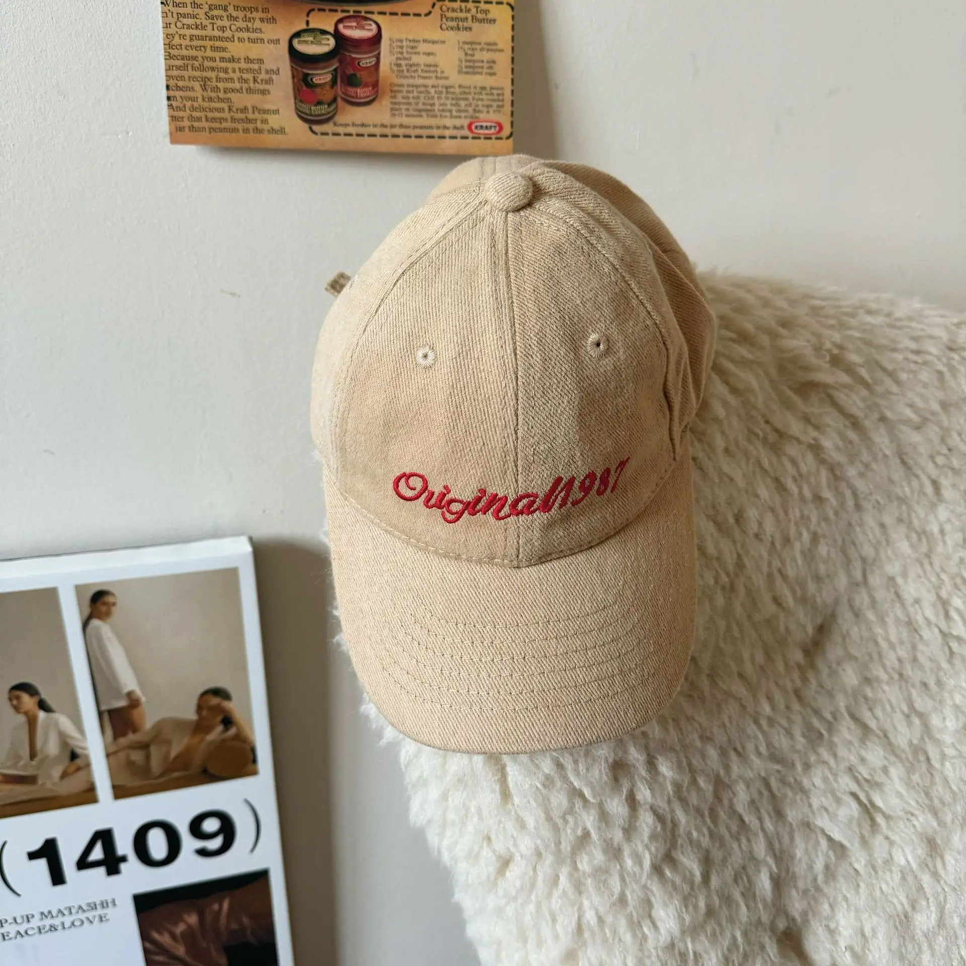 Women's 1987 Embroidered Cap Brown Original987 — feature 11
