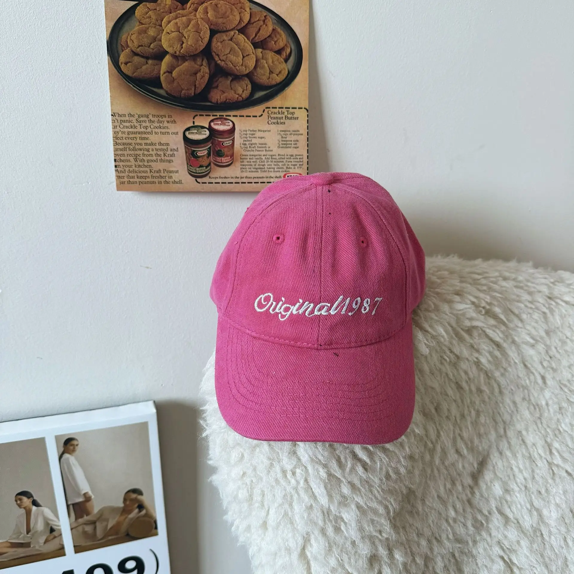 Women's 1987 Embroidered Cap Brown Original987 — feature 17