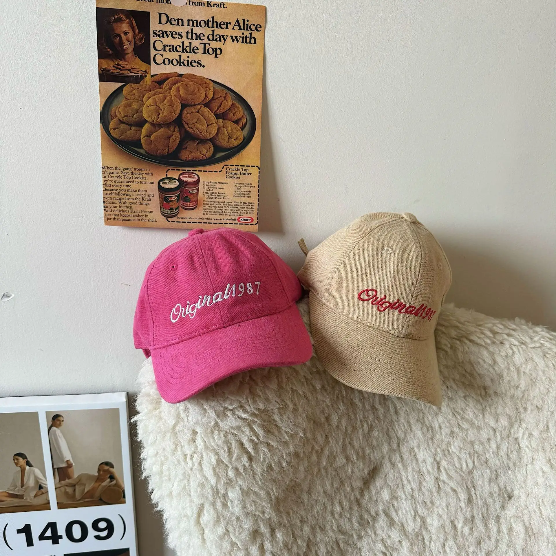 Women's 1987 Embroidered Cap Brown Original987 — feature 18