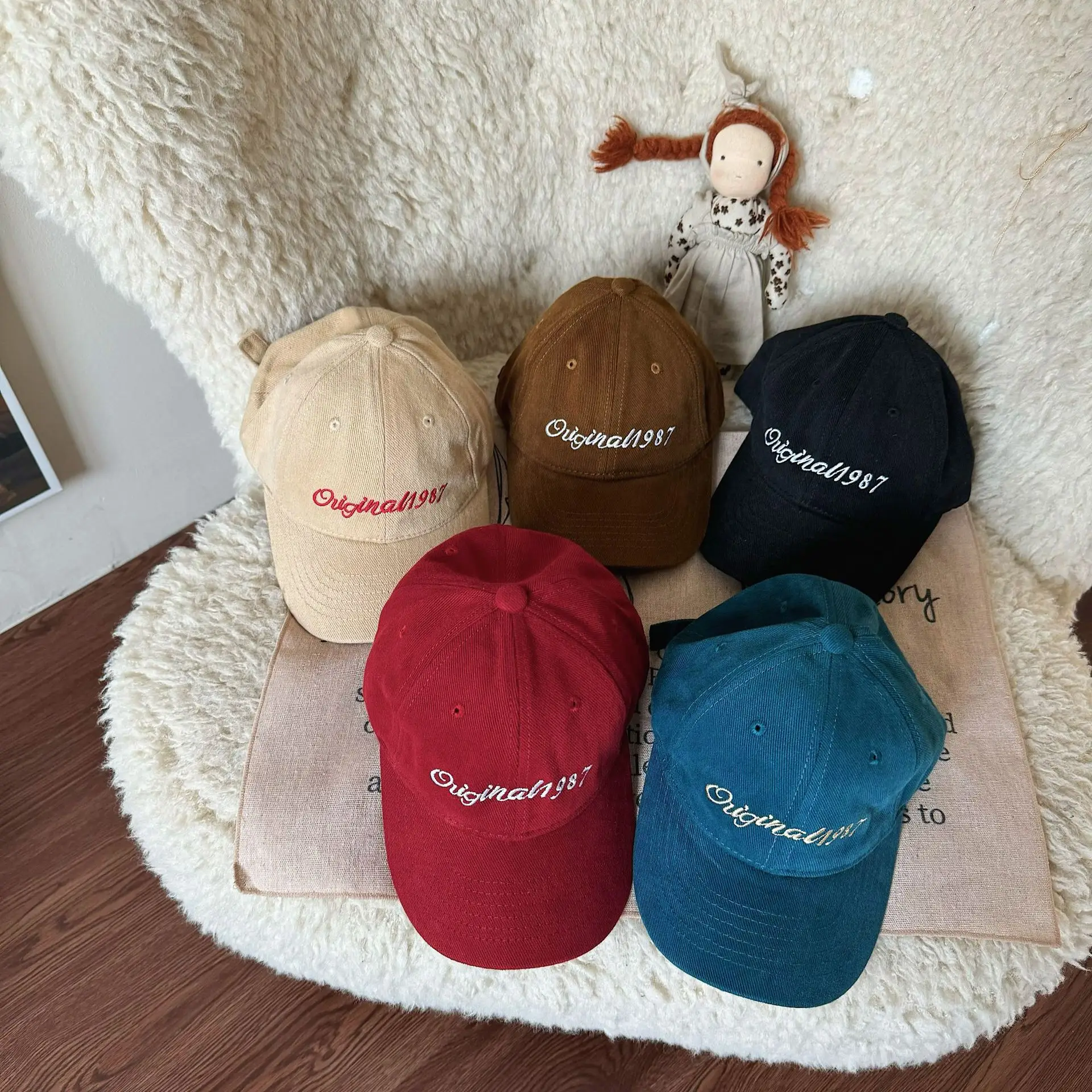 Women's 1987 Embroidered Cap Brown Original987 — feature 3
