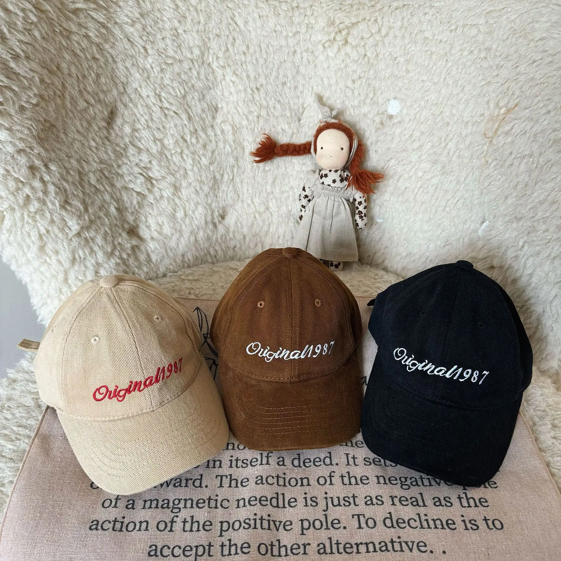 Women's 1987 Embroidered Cap Brown Original987 — feature 5