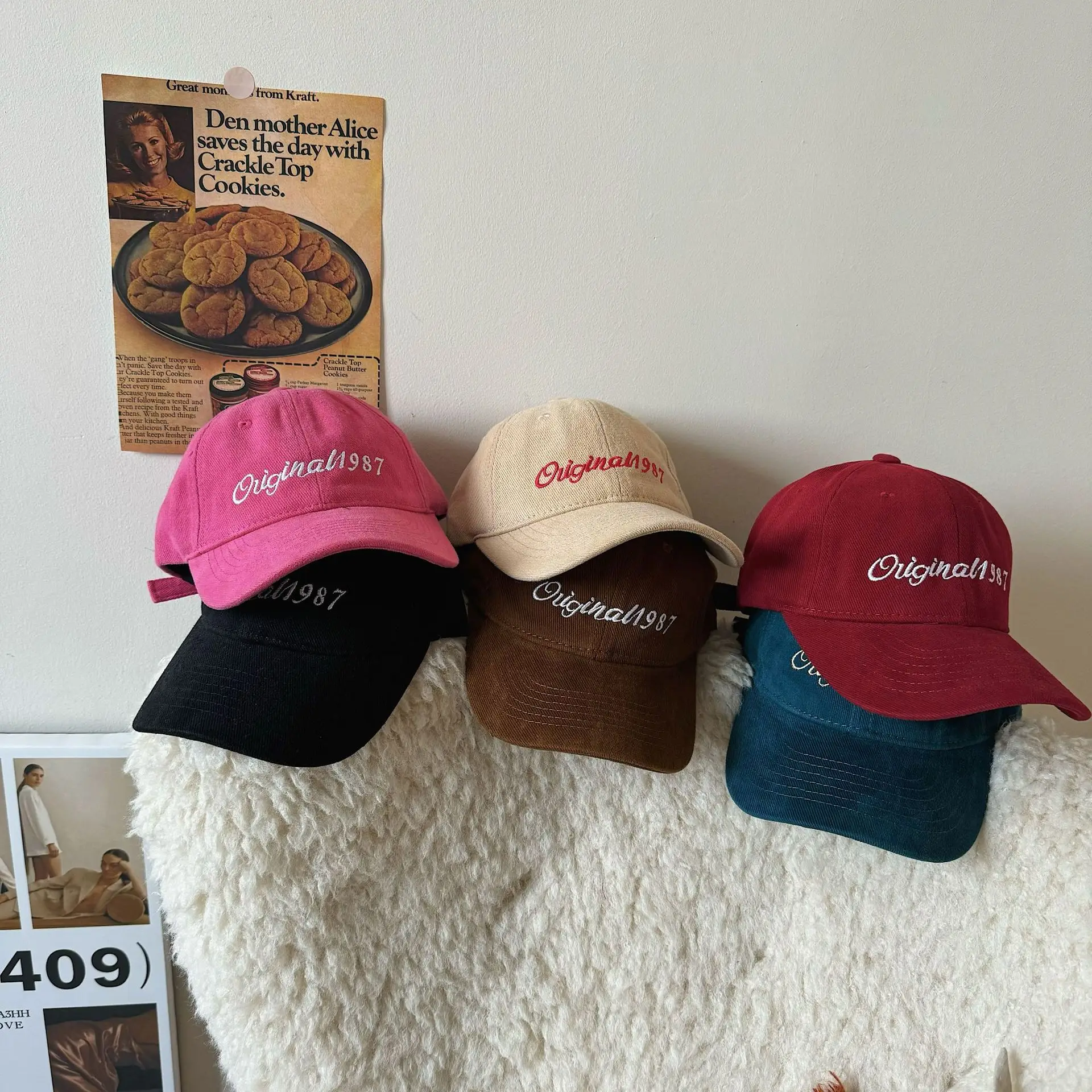 Women's 1987 Embroidered Cap Brown Original987 — feature 9