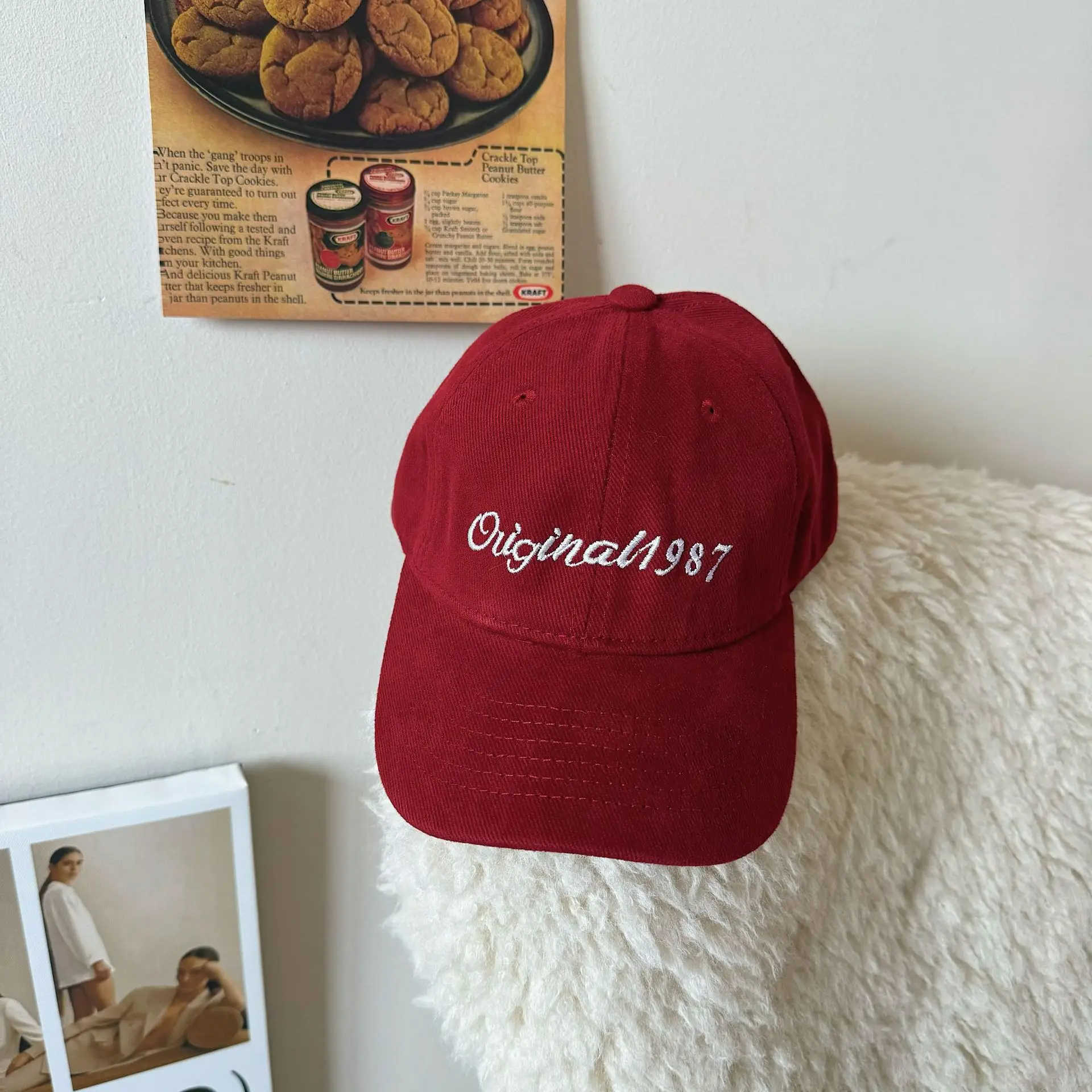 Women's 1987 Embroidered Cap Brown Original987 - Image 4