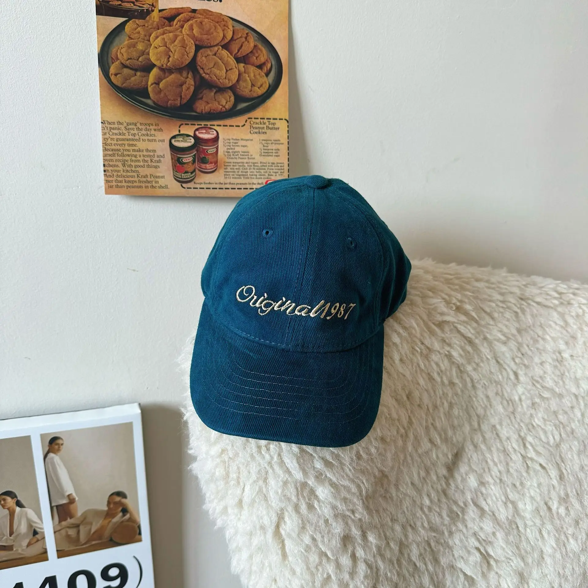 Women's 1987 Embroidered Cap Brown Original987 - Image 5