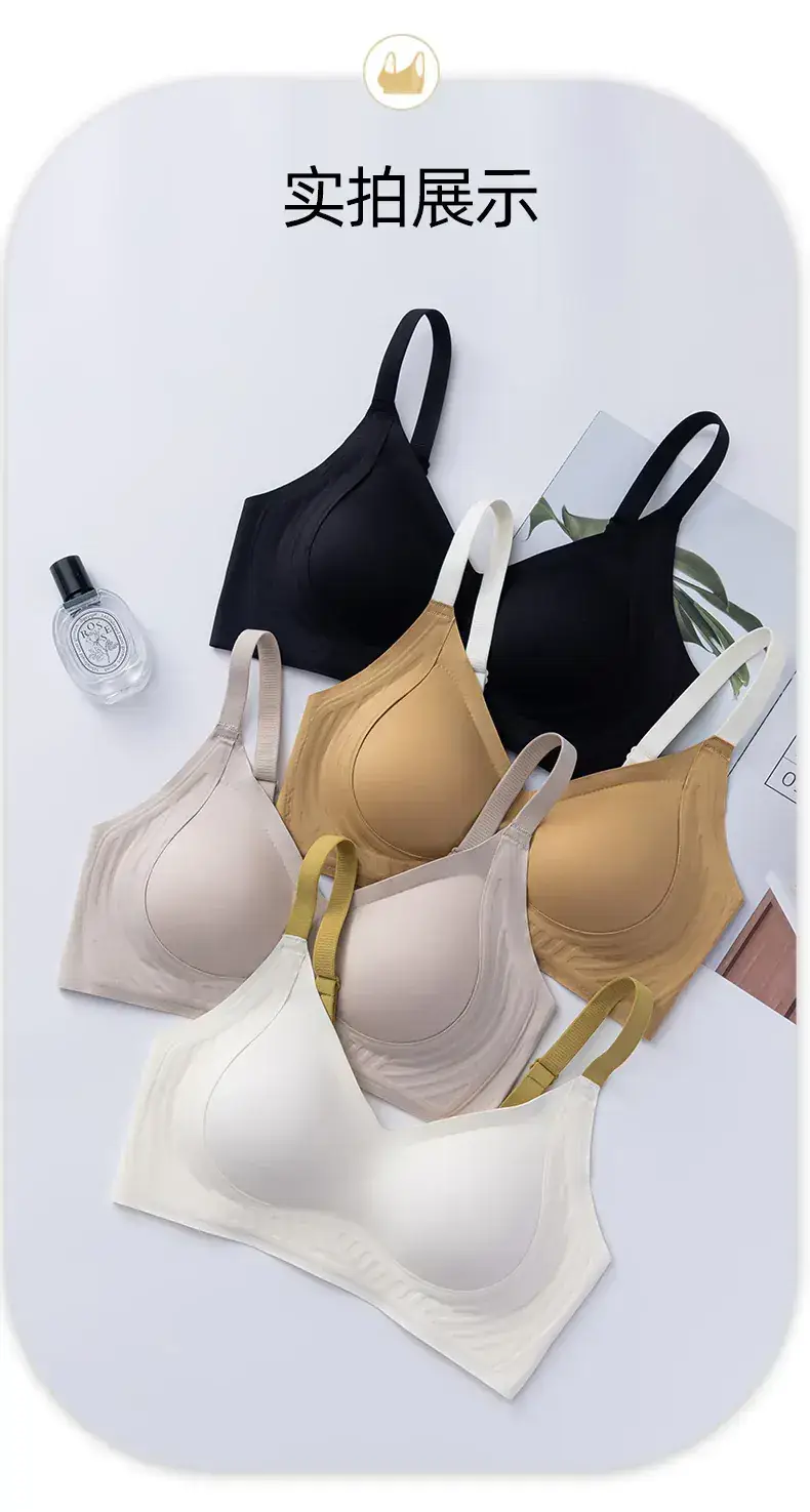 Adjustable Pull-Up Wave Ball Bra White Soft Support — feature 19
