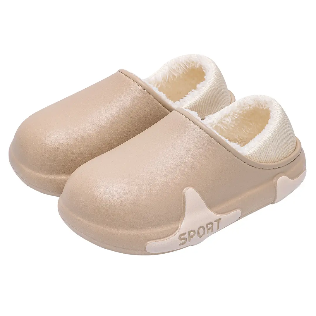 Eva Waterproof Slippers for Men, Winter Indoor Home 2026 New Model, Non-Slip Home Slippers with a Soft Stepping Feel, Cotton Shoes for Women - Image 9