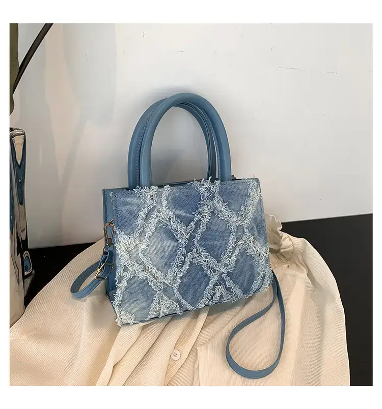 Women's Blue Denim Crossbody Bag 2023 — feature 31