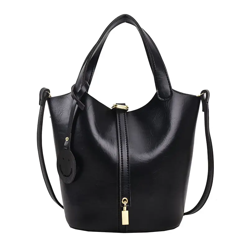 Black Leather Shoulder Messenger Bag for Women 2023 - Image 8