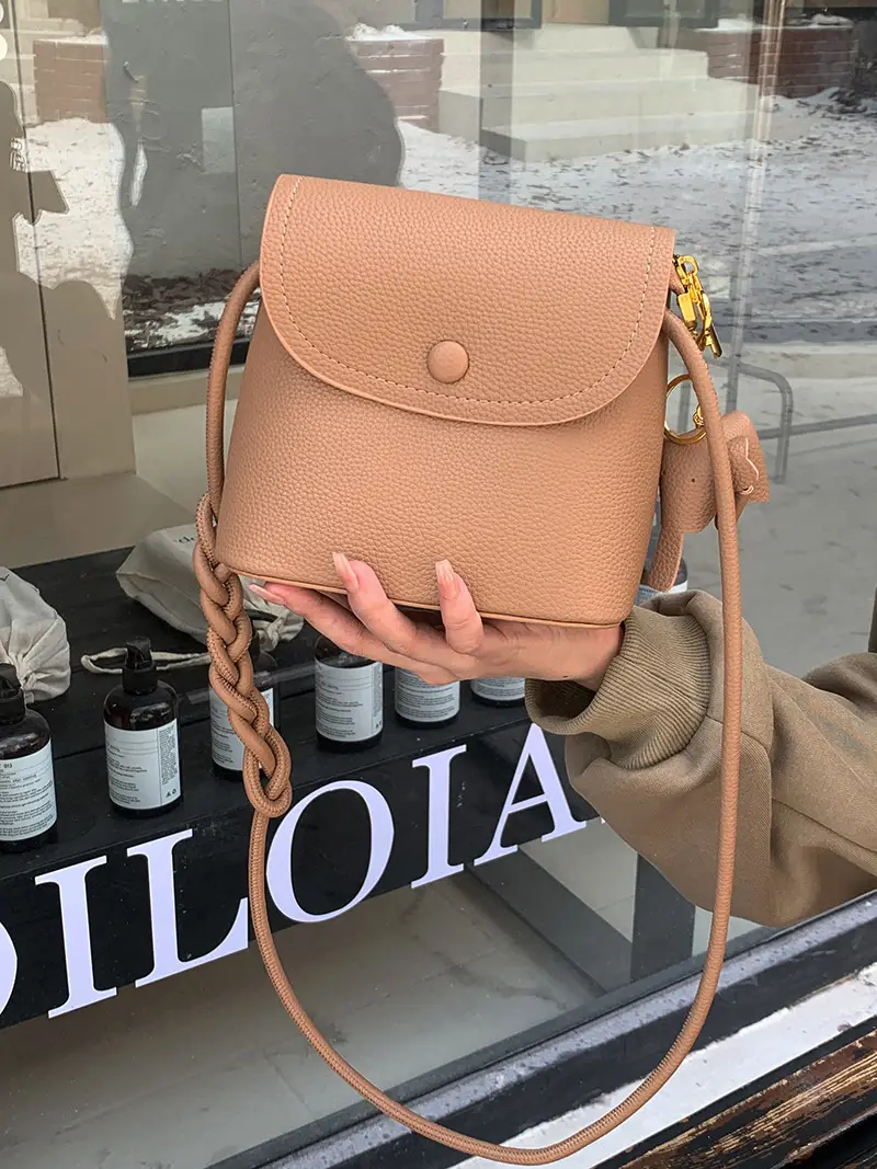 Women Retro Phone Bag Tan Shoulder Crossbody 2026 - Image 3