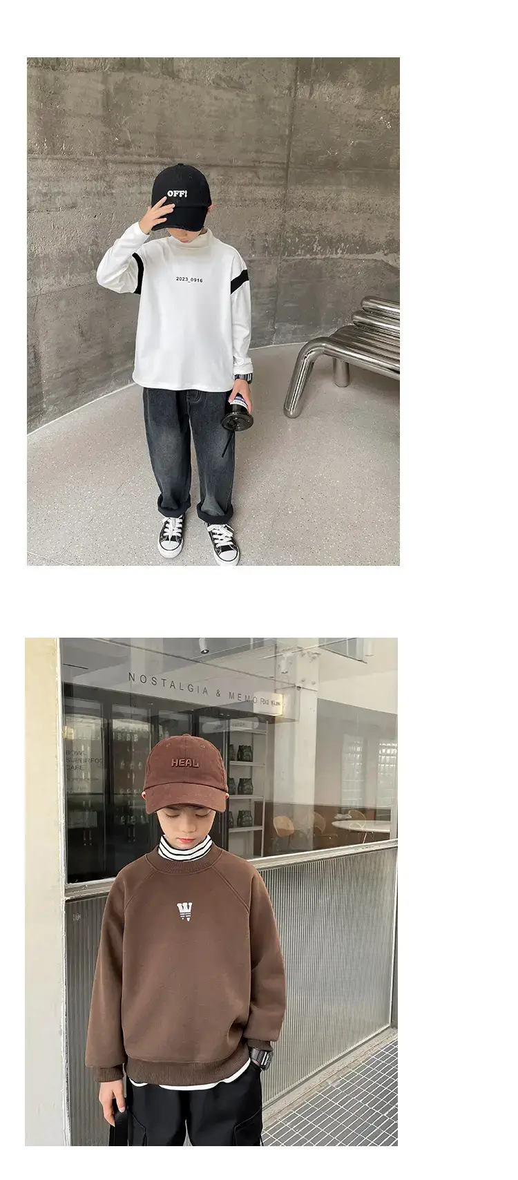 Boys Thermal Striped Long Sleeve T-Shirt 2025 — feature 10