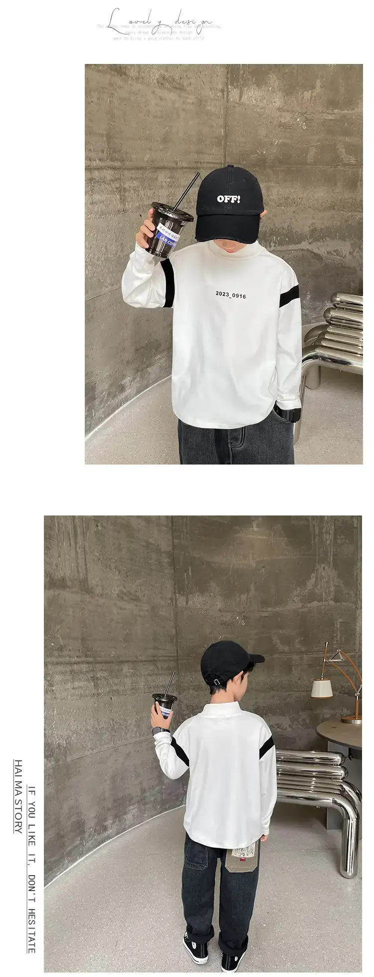 Boys Thermal Striped Long Sleeve T-Shirt 2025 — feature 7