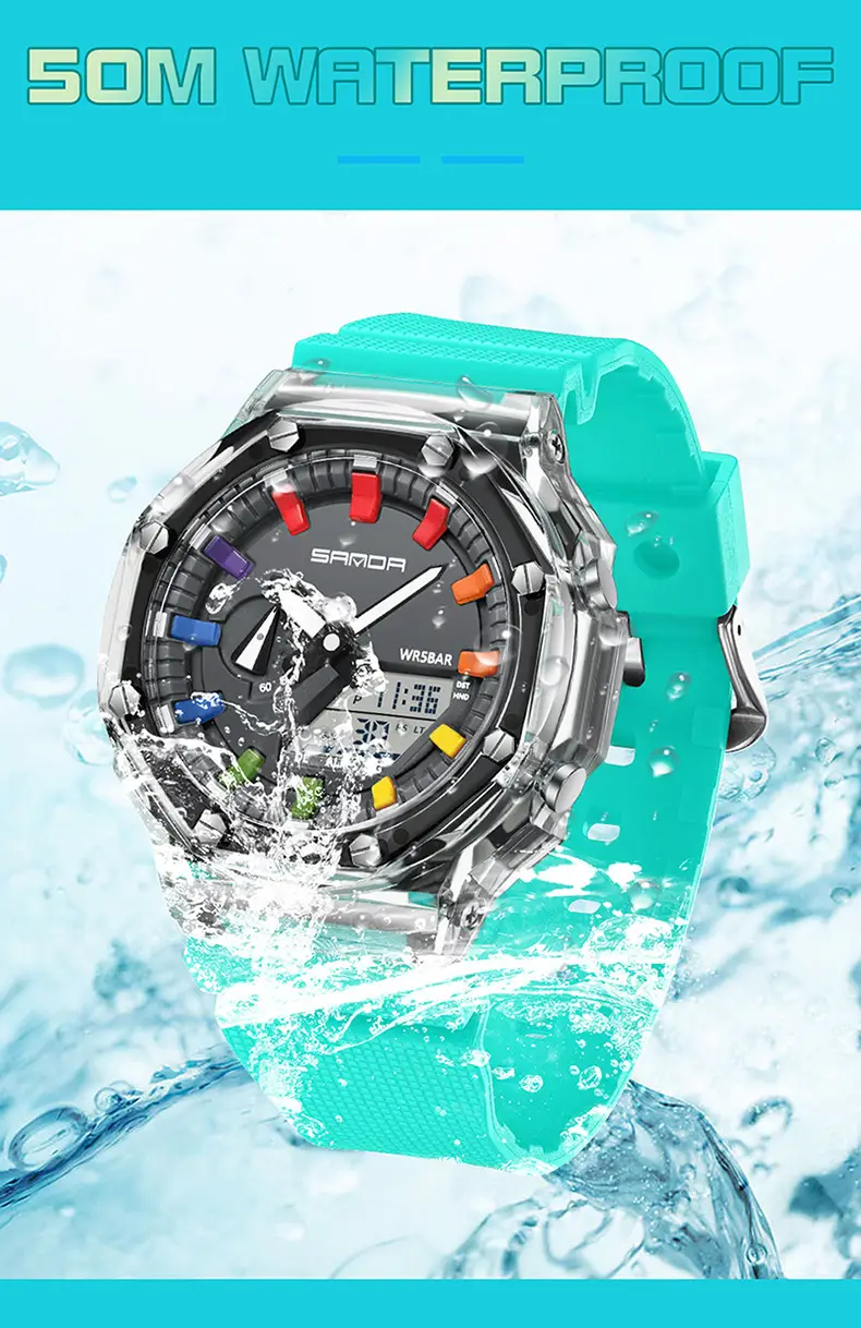 Sanda Cross-Border Electronic Watch Youth Luminous Sports Watch — feature 34