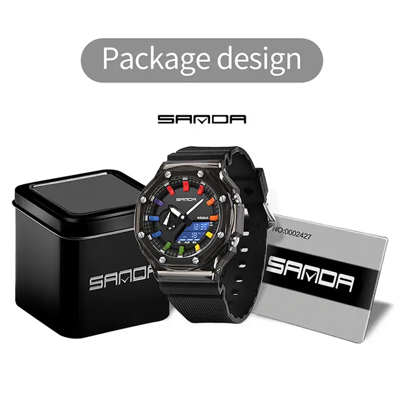 Sanda Cross-Border Electronic Watch Youth Luminous Sports Watch — feature 37