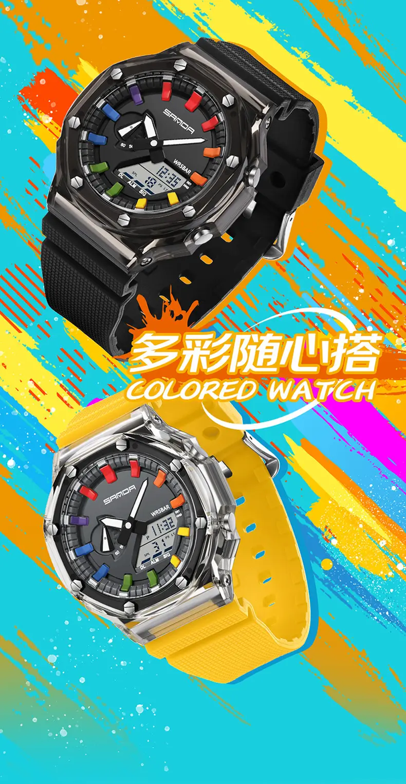 Sanda Cross-Border Electronic Watch Youth Luminous Sports Watch — feature 4