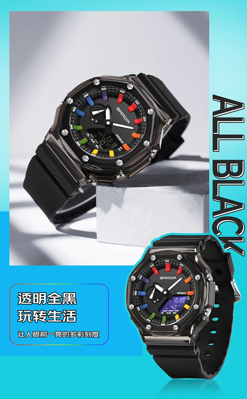 Sanda Cross-Border Electronic Watch Youth Luminous Sports Watch — feature 7