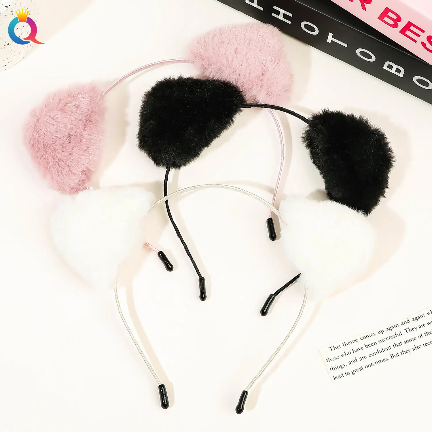 Cute Plush Cat Ears Headband for Women — feature 19