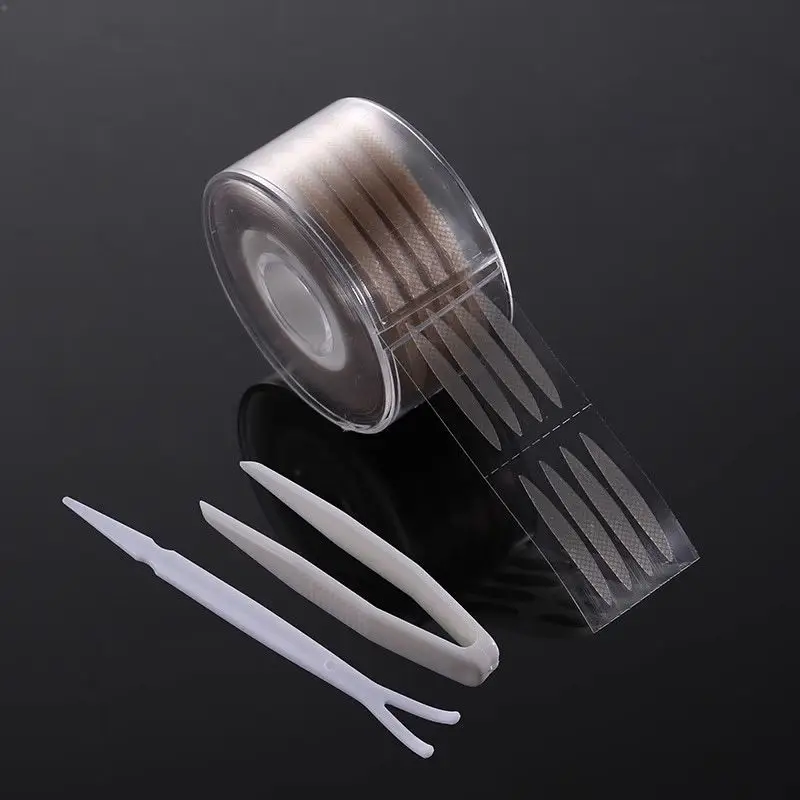 Double Eyelid Stickers Roll Olive Makeup Artist Special Tweezers Storage Box Crescent Invisible Natural Seamless Eye Beauty - Image 3
