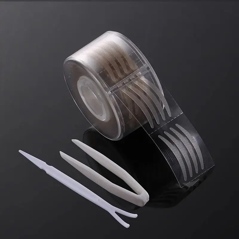 Double Eyelid Stickers Roll Olive Makeup Artist Special Tweezers Storage Box Crescent Invisible Natural Seamless Eye Beauty - Image 4