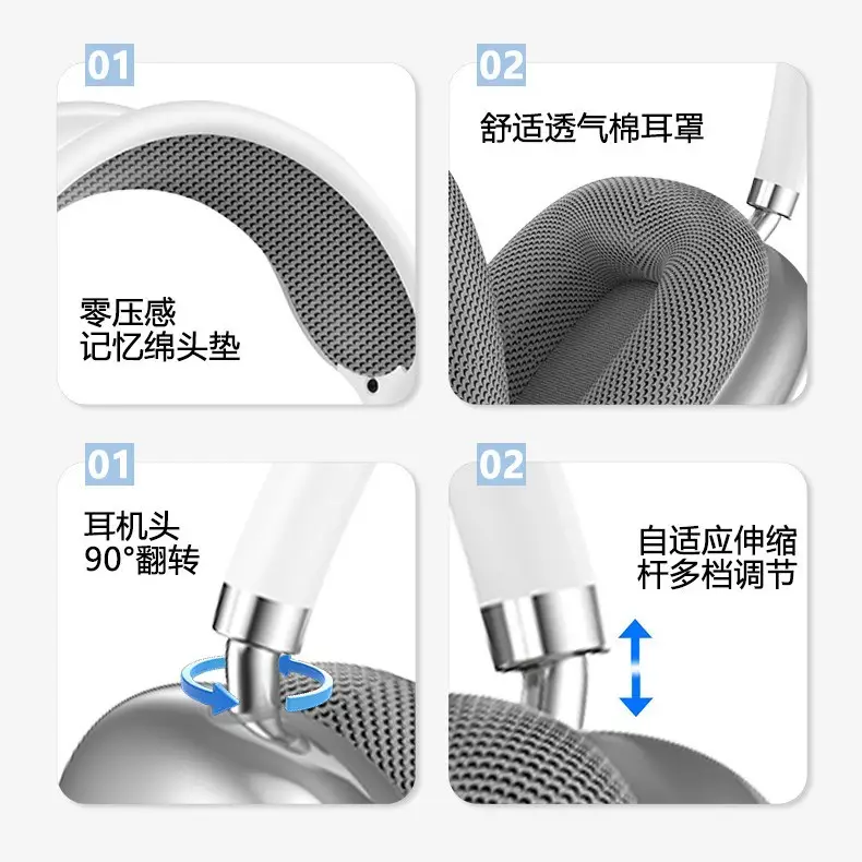 P9Promax Wireless Bluetooth 5.3 Headset 5.3 Huaqiangbei - Image 7
