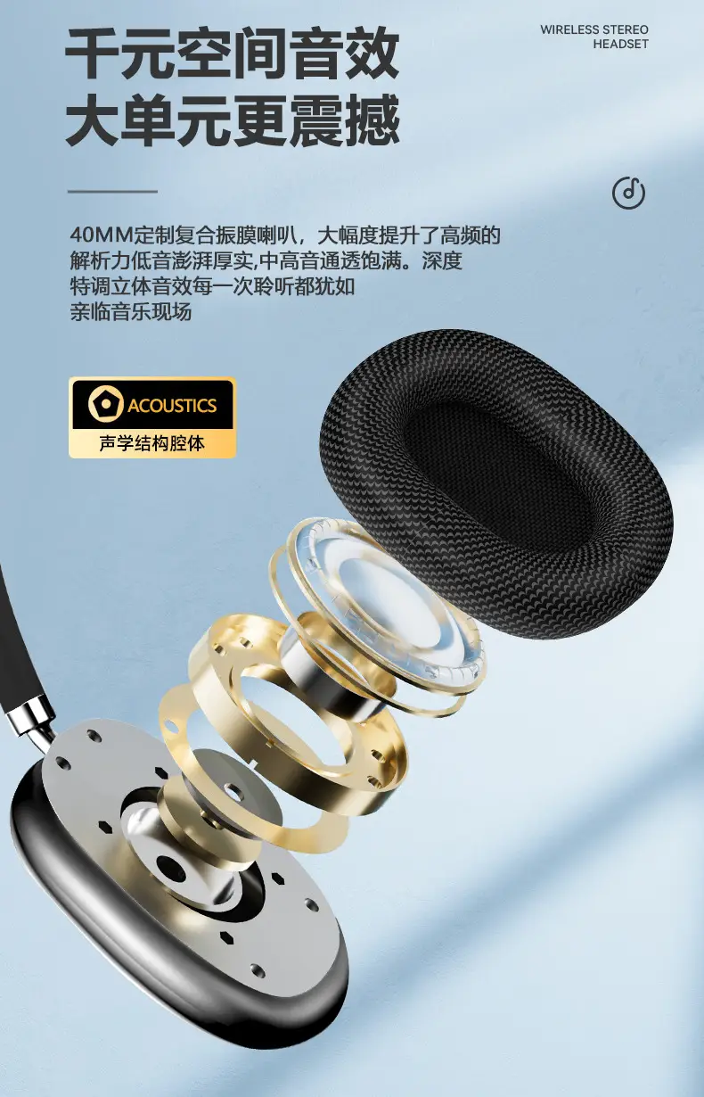 P9Promax Wireless Bluetooth 5.3 Headset 5.3 Huaqiangbei — feature 8