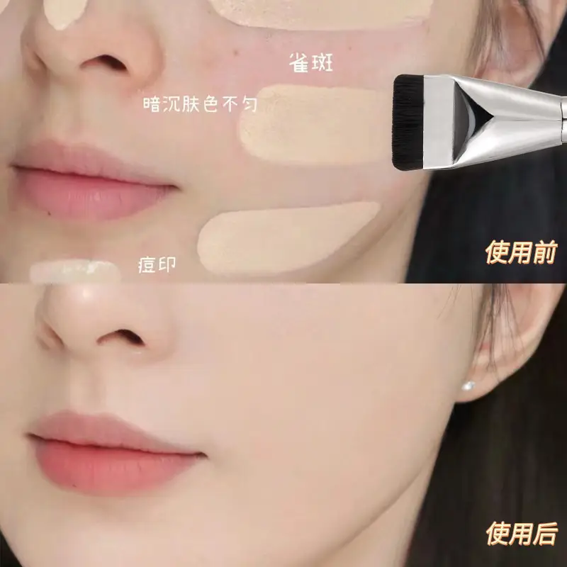 Xixi Flat Head Concealer Brush for Blush & Foundation - Image 4