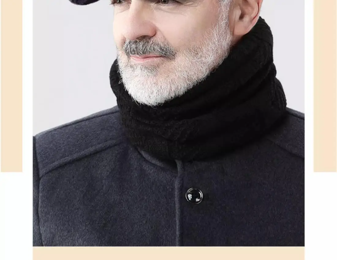 Men's Winter Fleece Lined Peaked Cap with Windproof Ear Protection — feature 21