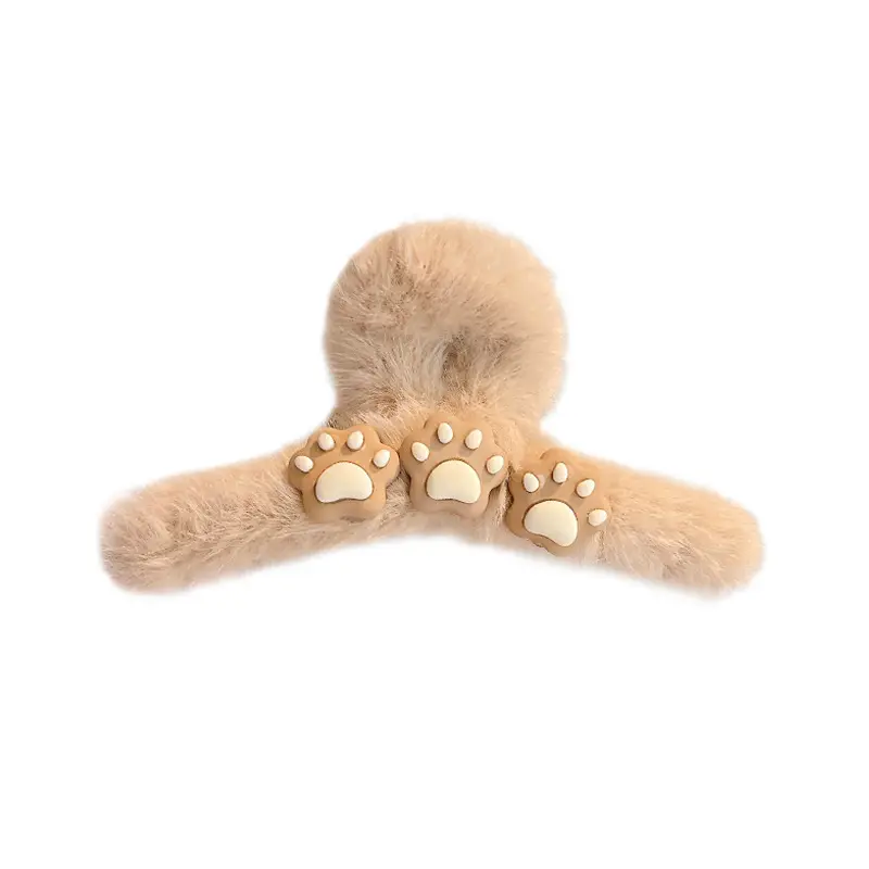 Plush Bear Shark Hairpin with Cute Bear Design - Image 7
