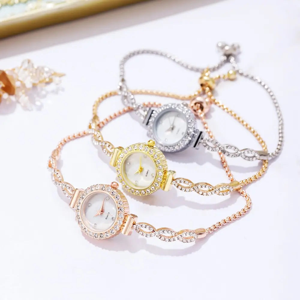 Women's Crystal Bracelet Watch Live Broadcast Elegant Silver — feature 8