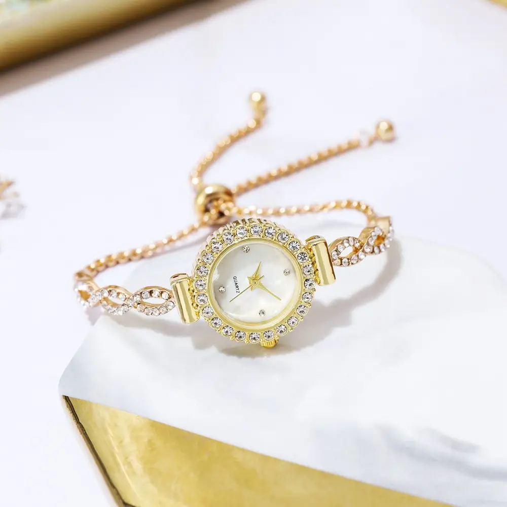 Women's Crystal Bracelet Watch Live Broadcast Elegant Silver — feature 9