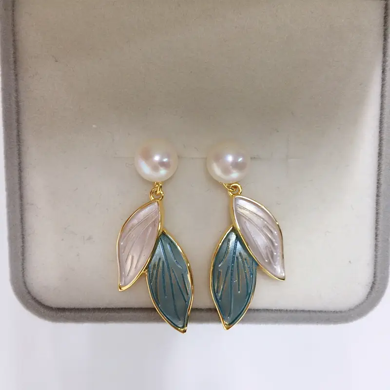 5A High-Gloss Pearl Earrings for Women 18K Gold Plated — feature 8