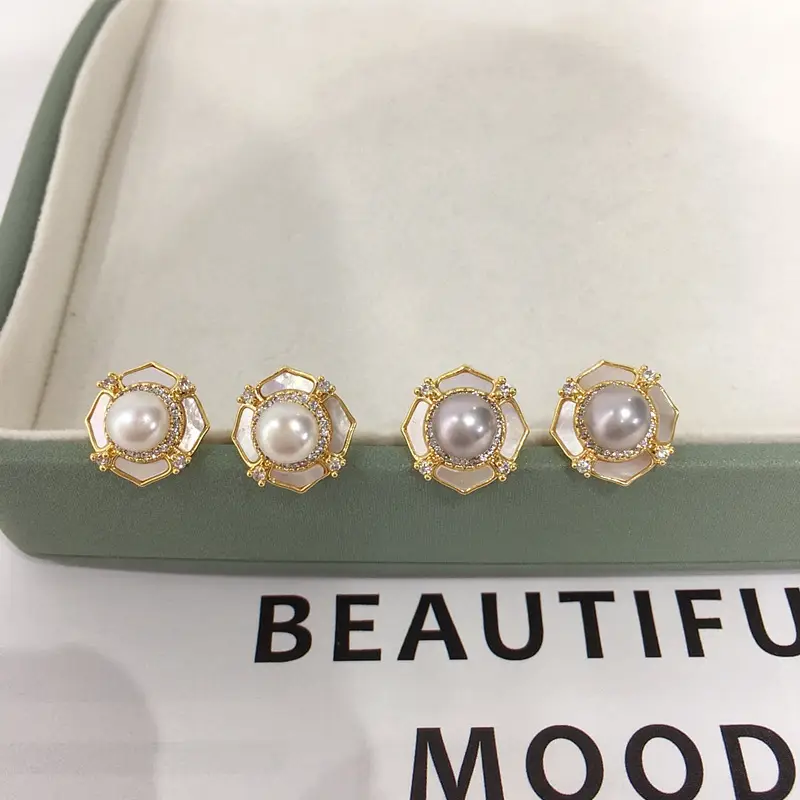 S925 Gold Pearl Earrings for Women — feature 2