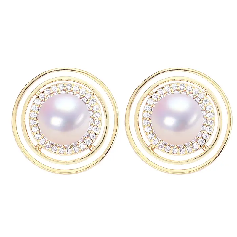 5Pearl Gold Pearl Earrings for Women - Image 7