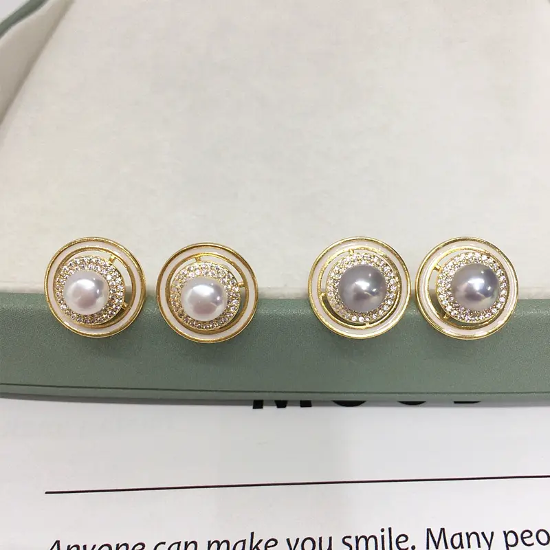 5Pearl Gold Pearl Earrings for Women — feature 2