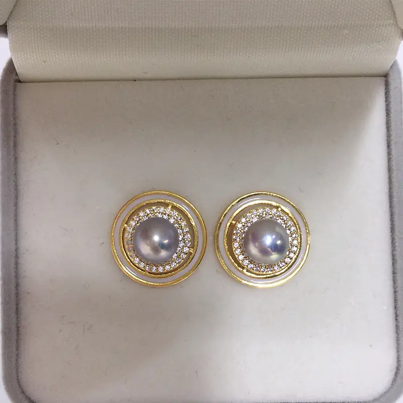 5Pearl Gold Pearl Earrings for Women — feature 6