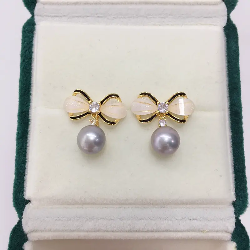 Sweet Bow Smart Pearl Earrings for Women — feature 6