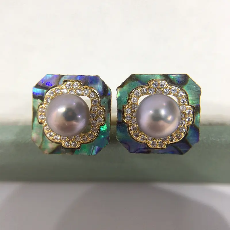 S925 Sterling Silver Pearl Earrings for Women