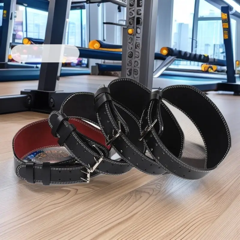 Black Sports Waist Belt for Men Women Weightlifting Squat Deadlift