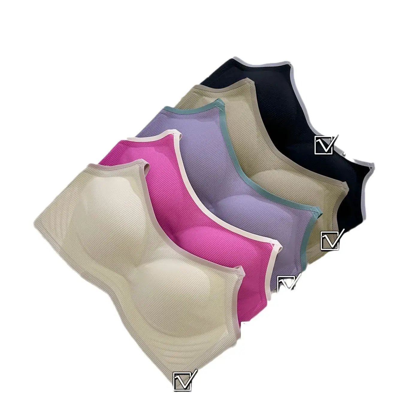 Soft Integrated Fixed Cup Seamless Underwear Set - Image 10
